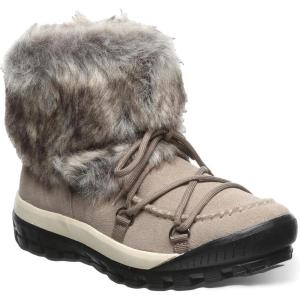 imageBEARPAW Womens Marilyn Classic Suede LaceUp Boot  Comfortable Womens BootStone