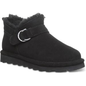 imageBEARPAW Womens Shorty Buckle Boot  Womens Ankle Boot  Womens Slip On Boot  Comfortable Winter Boot  Multiple Colors ampamp SizesBlack