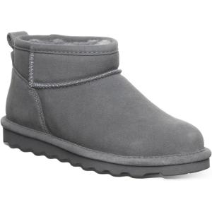 imageBEARPAW Womens Shorty Multiple Colors  Womens Ankle Boot  Womens Slip On Boot  Comfortable Winter BootGadget Gray