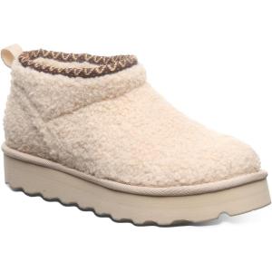 imageBEARPAW Womens Snuggle Daphne Deco Slip on Ankle Winter BootOat