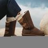 imageBEARPAW WomensGirls Boshie Winter BootChestnut Distressed