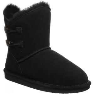 imageBEARPAW Womens Lined Suede Winter ampamp Snow BootsBlack