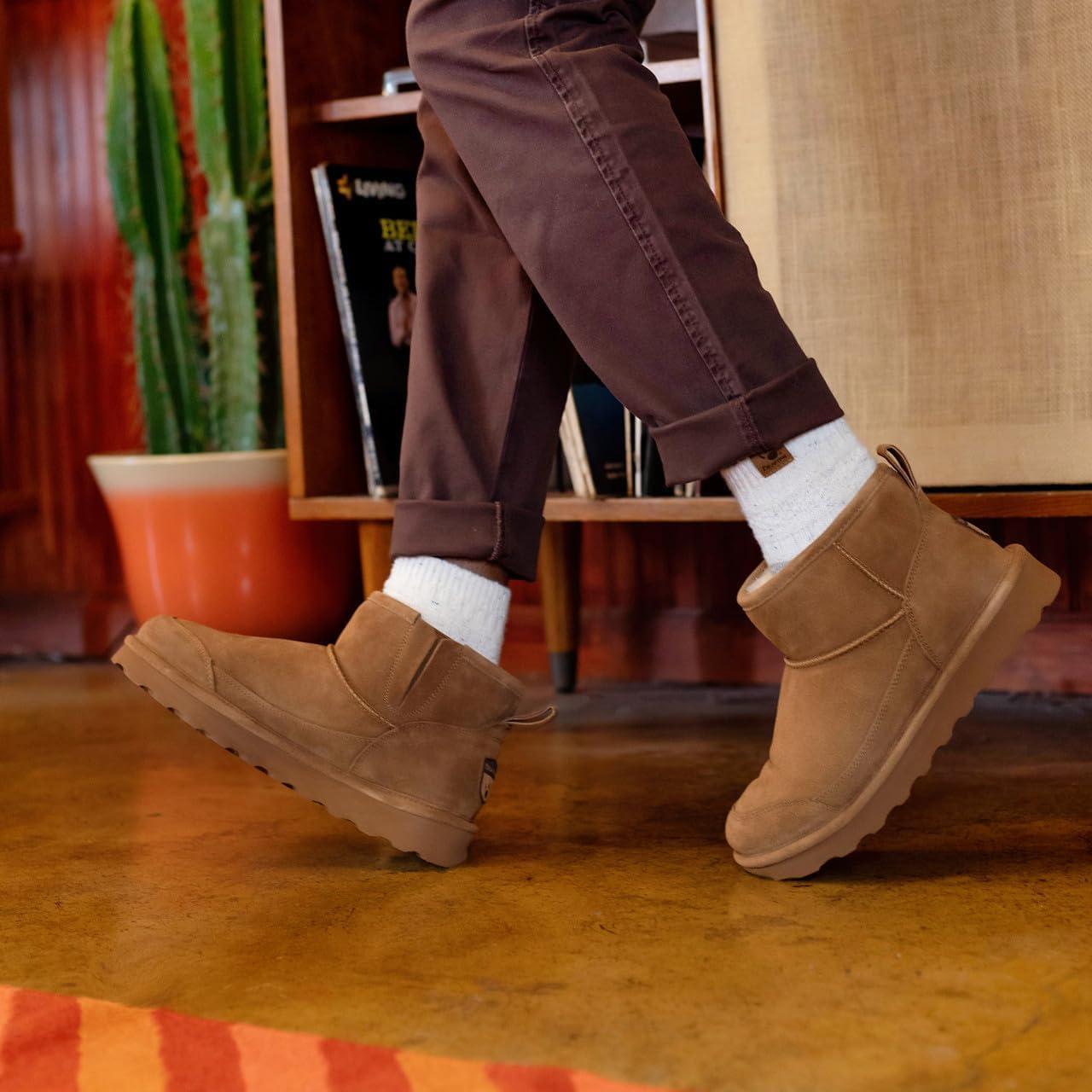 imageBEARPAW Mens Ace Boot Multiple Colors ampamp Sizes  Mens Fashion Boot  Mens Slip On Boot  Comfortable Winter BootHickory