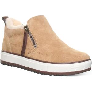 imageBEARPAW Womens Amanza Bootie  Classic Suede Zipper Boot  Comfortable Winter Boot  Multiple Colors ampamp SizesIced Coffee