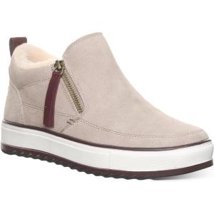 imageBEARPAW Womens Amanza Bootie  Classic Suede Zipper Boot  Comfortable Winter Boot  Multiple Colors ampamp SizesMushroom