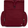 imageBEARPAW Womens Backpack  Puffy Quilted Top Open Backpack for Women Laptop Bag for Work ampamp Travel  Fits Most 15quot Laptops BlackBurgundy