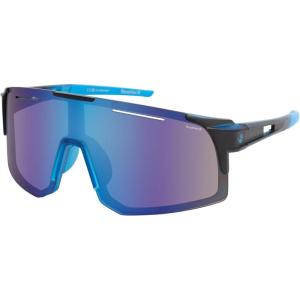 imageBEARPAW Mens Plastic Backframe Sport Shield EcoFriendly SunglassBlackBlue