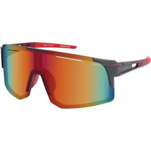 imageBEARPAW Mens Plastic Backframe Sport Shield EcoFriendly SunglassGreyRed