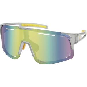 imageBEARPAW Mens Plastic Backframe Sport Shield EcoFriendly SunglassLt Grey Yellow