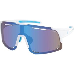 imageBEARPAW Mens Plastic Backframe Sport Shield EcoFriendly SunglassWhiteBlue