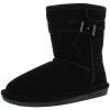imageBEARPAW Youth Boshie Multiple Colors  Youths Boot Classic Suede  Kids Slip On Boot  Comfortable Winter BootBlackBlack