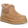 imageBEARPAW Womens Maeve Platform Lo Waterproof Suede Ankle BootsIced Coffee Solid