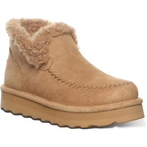 imageBEARPAW Womens Maeve Platform Lo Waterproof Suede Ankle BootsIced Coffee Solid