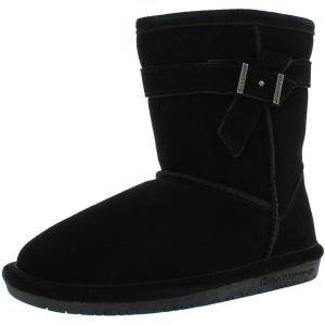 imageBEARPAW Youth Boshie Multiple Colors  Youths Boot Classic Suede  Kids Slip On Boot  Comfortable Winter BootBlackBlack
