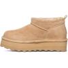 imageBEARPAW Womens Retro Super Shorty Iced Coffee Size 7  Womens Ankle Boot  Comfortable Winter Boot