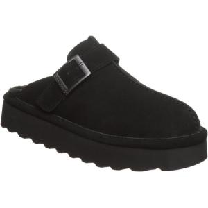 imageBEARPAW Womens Moxie Platform Lo Iced Coffee Solid SlipperBlack II