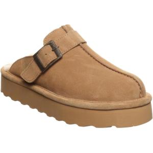 imageBEARPAW Womens Moxie Platform Lo Iced Coffee Solid SlipperIced Coffee Solid