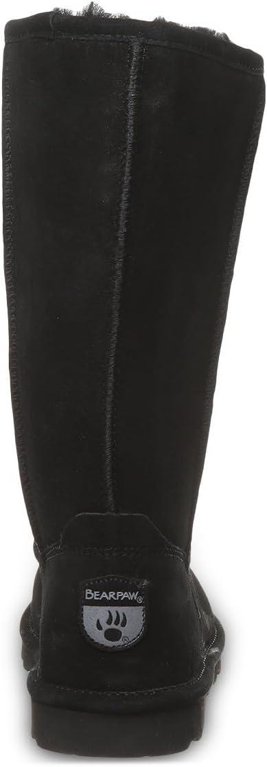imageBEARPAW Elle Tall Youth Multiple Colors  Youths Boot Classic Suede  Youths Slip On Boot  Comfortable Winter BootBlack