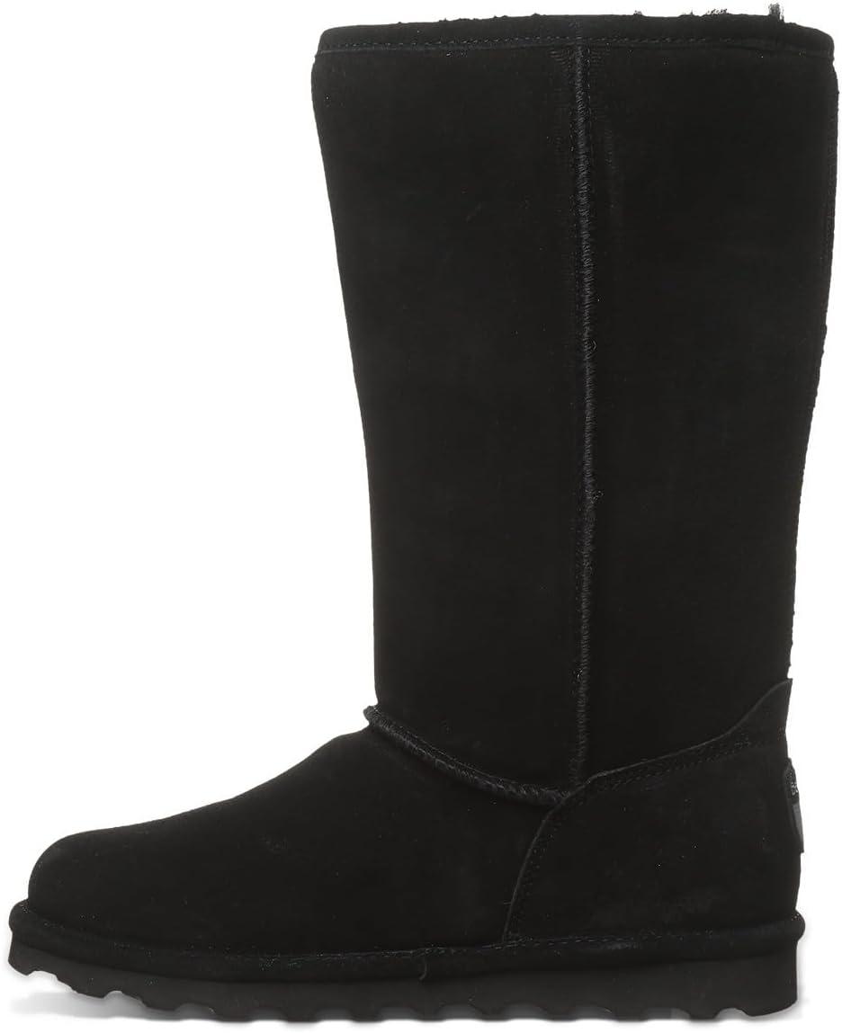 imageBEARPAW Elle Tall Youth Multiple Colors  Youths Boot Classic Suede  Youths Slip On Boot  Comfortable Winter BootBlack