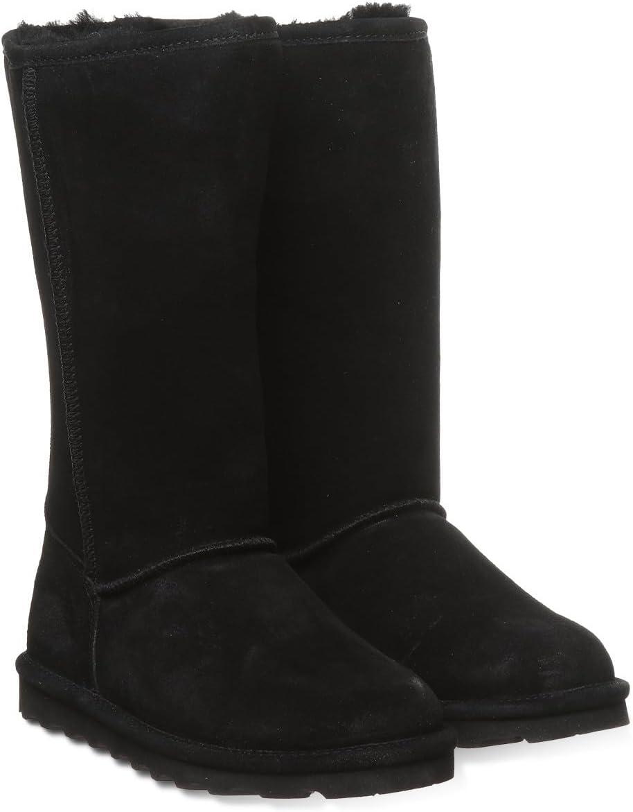 imageBEARPAW Elle Tall Youth Multiple Colors  Youths Boot Classic Suede  Youths Slip On Boot  Comfortable Winter BootBlack
