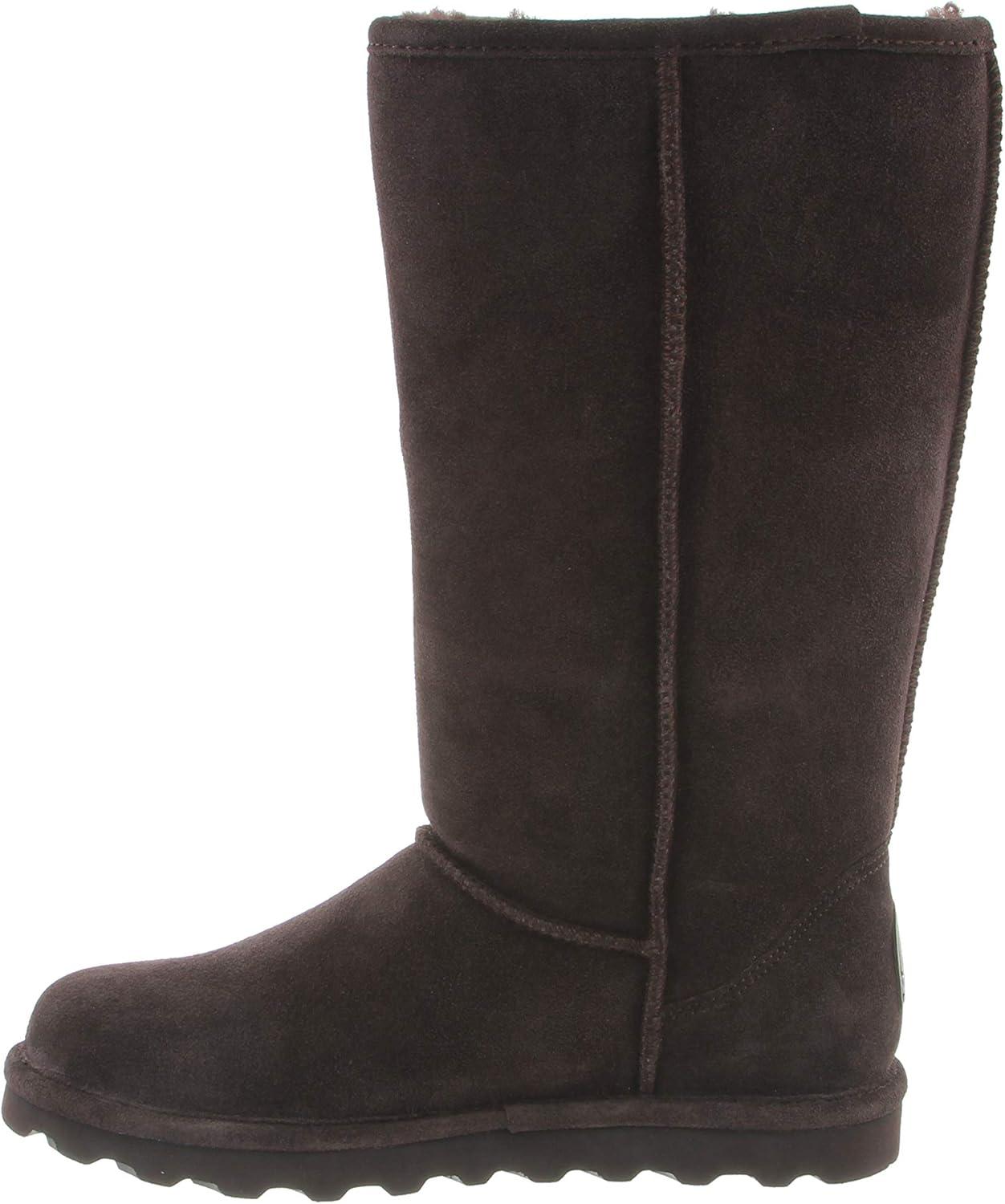 imageBEARPAW Elle Tall Youth Multiple Colors  Youths Boot Classic Suede  Youths Slip On Boot  Comfortable Winter BootChocolate