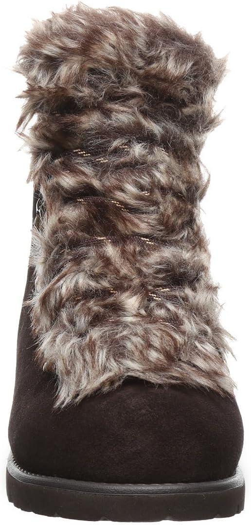 imageBEARPAW Womens Alisa Classic Suede Boot  Lightweight LaceUp BootChocolate