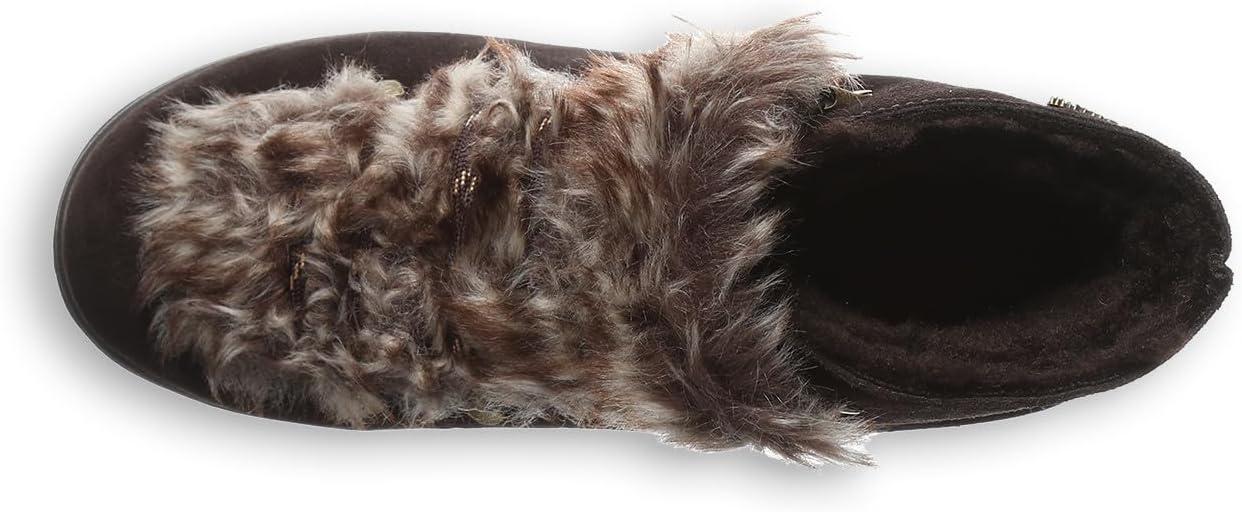 imageBEARPAW Womens Alisa Classic Suede Boot  Lightweight LaceUp BootChocolate