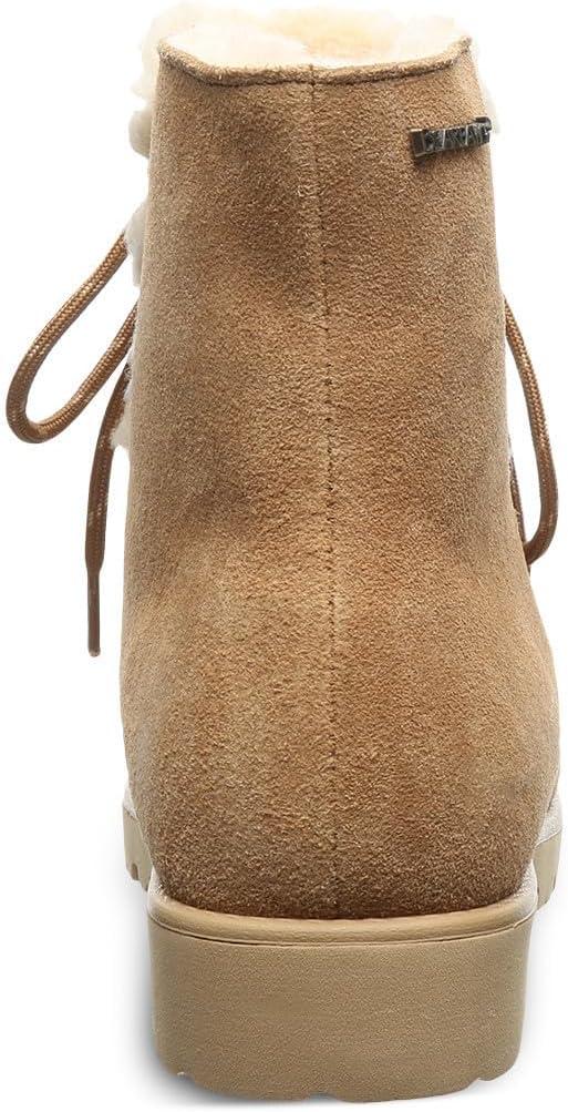 imageBEARPAW Womens Alisa Classic Suede Boot  Lightweight LaceUp BootIced Coffee