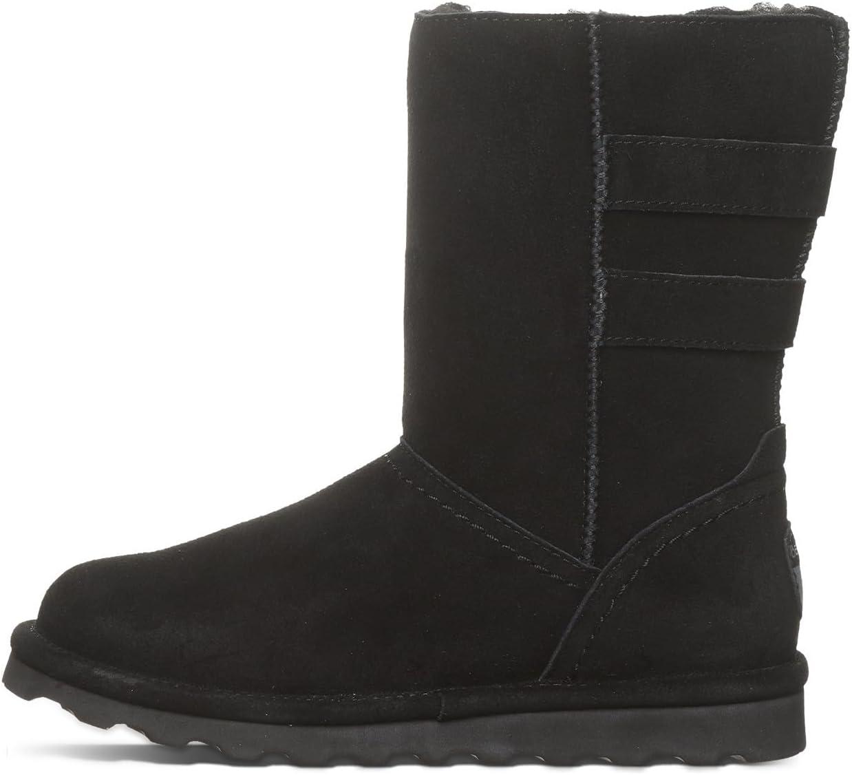 imageBEARPAW Womens Aurelia Boot  Womens Boot Classic Suede  Womens Pull On Boot  Comfortable Winter Boot  Multiple Colors ampamp SizesBlack Ii