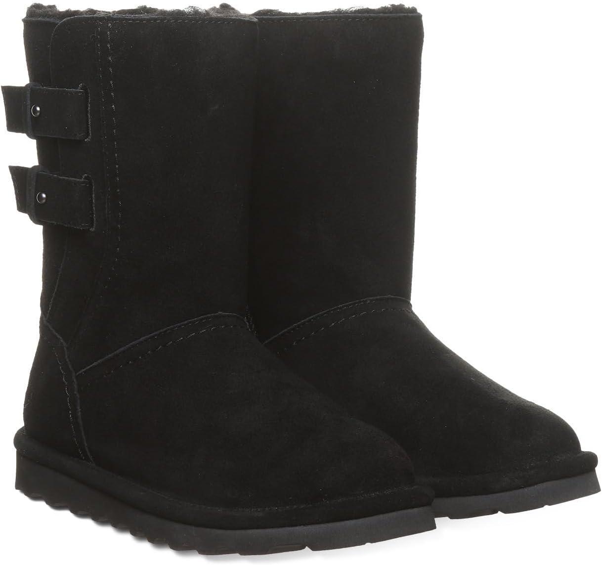 imageBEARPAW Womens Aurelia Boot  Womens Boot Classic Suede  Womens Pull On Boot  Comfortable Winter Boot  Multiple Colors ampamp SizesBlack Ii