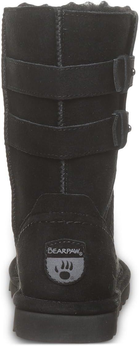 imageBEARPAW Womens Aurelia Boot  Womens Boot Classic Suede  Womens Pull On Boot  Comfortable Winter Boot  Multiple Colors ampamp SizesBlack Ii
