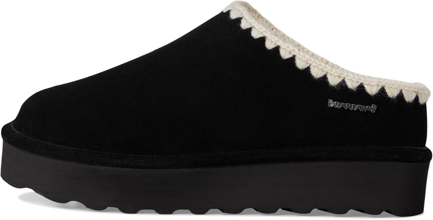 imageBEARPAW Womens Crochet Martis SlipperBlack Ii
