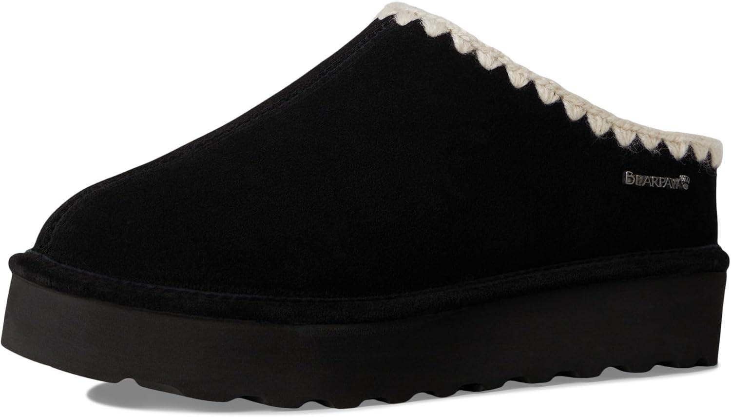 imageBEARPAW Womens Crochet Martis SlipperBlack Ii