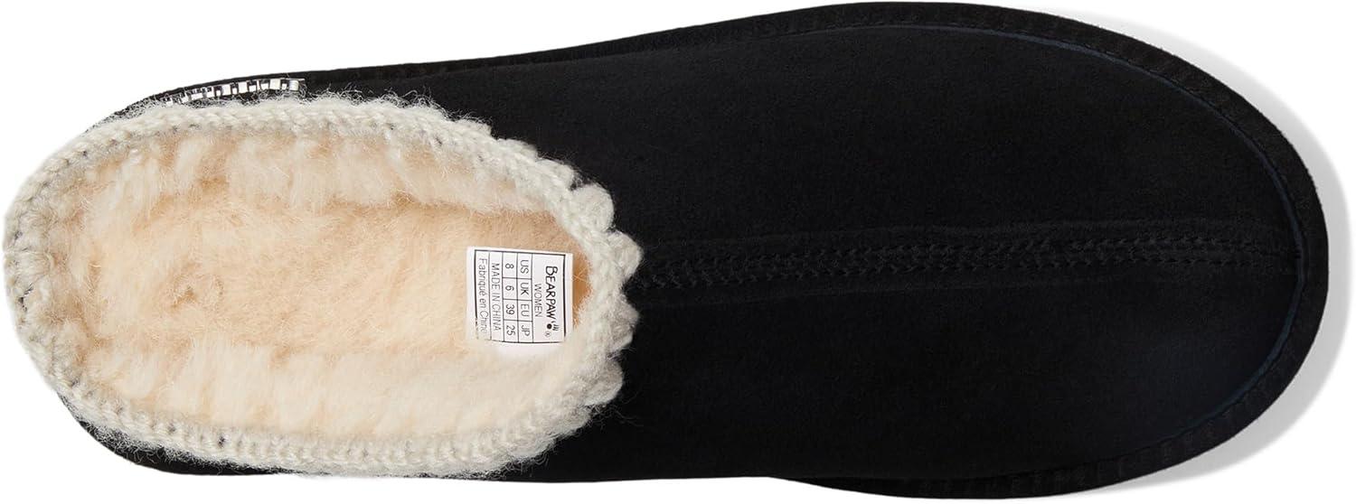imageBEARPAW Womens Crochet Martis SlipperBlack Ii