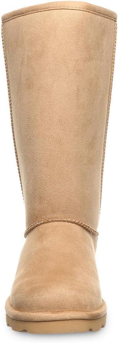 imageBEARPAW Womens Elle Tall Vegan Iced Coffee Size 9  Womens Boot Classic Suede  Womens Slip On Boot  Comfortable Winter Boot