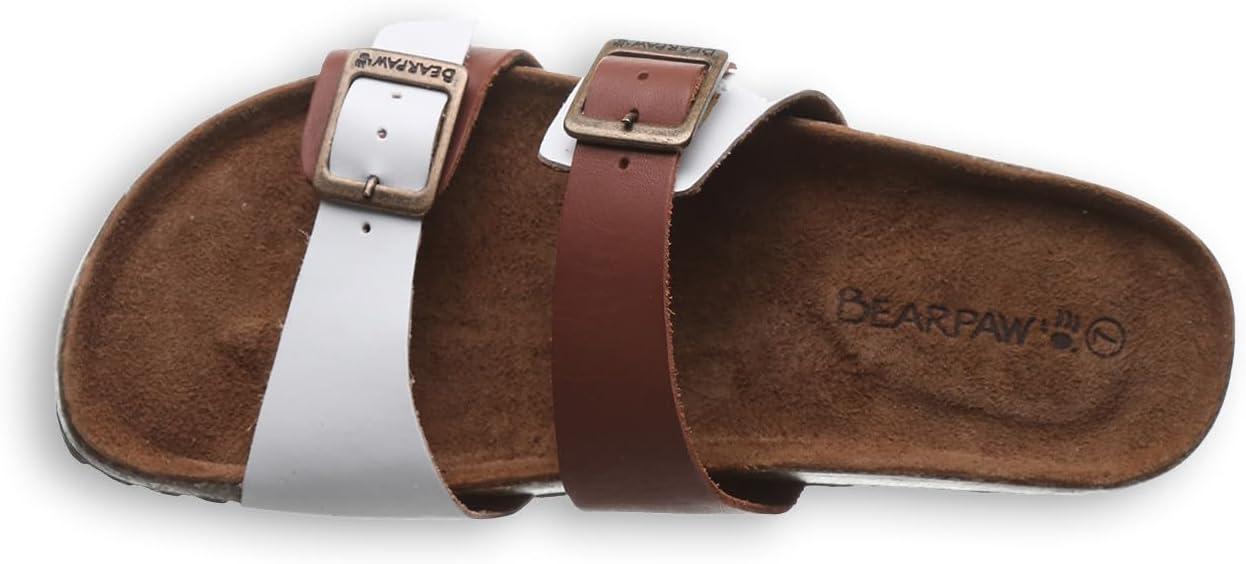 imageBEARPAW Womens Julieta II Sandal  Womens Sandal  Womens Shoe  Comfortable Lightweight SandalsSaddleWhite