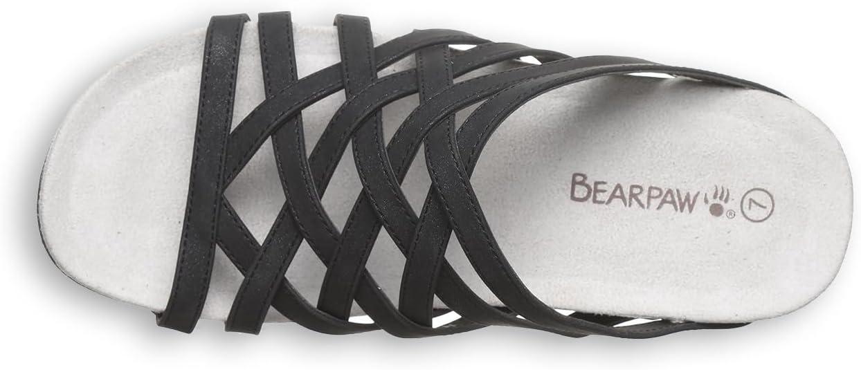 imageBEARPAW Womens Zinnia Sandal  Womens Sandal  Womens Shoe  Comfortable ampamp Lightweight  Multiple Colors ampamp SizesBlack