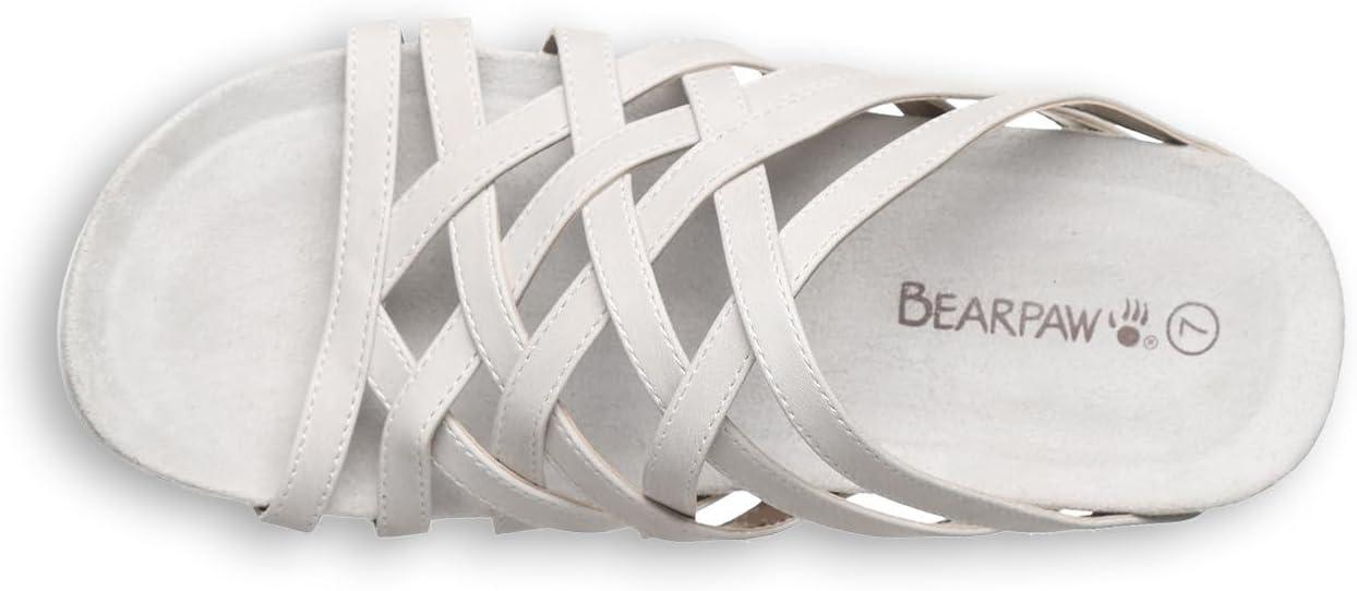 imageBEARPAW Womens Zinnia Sandal  Womens Sandal  Womens Shoe  Comfortable ampamp Lightweight  Multiple Colors ampamp SizesWhite