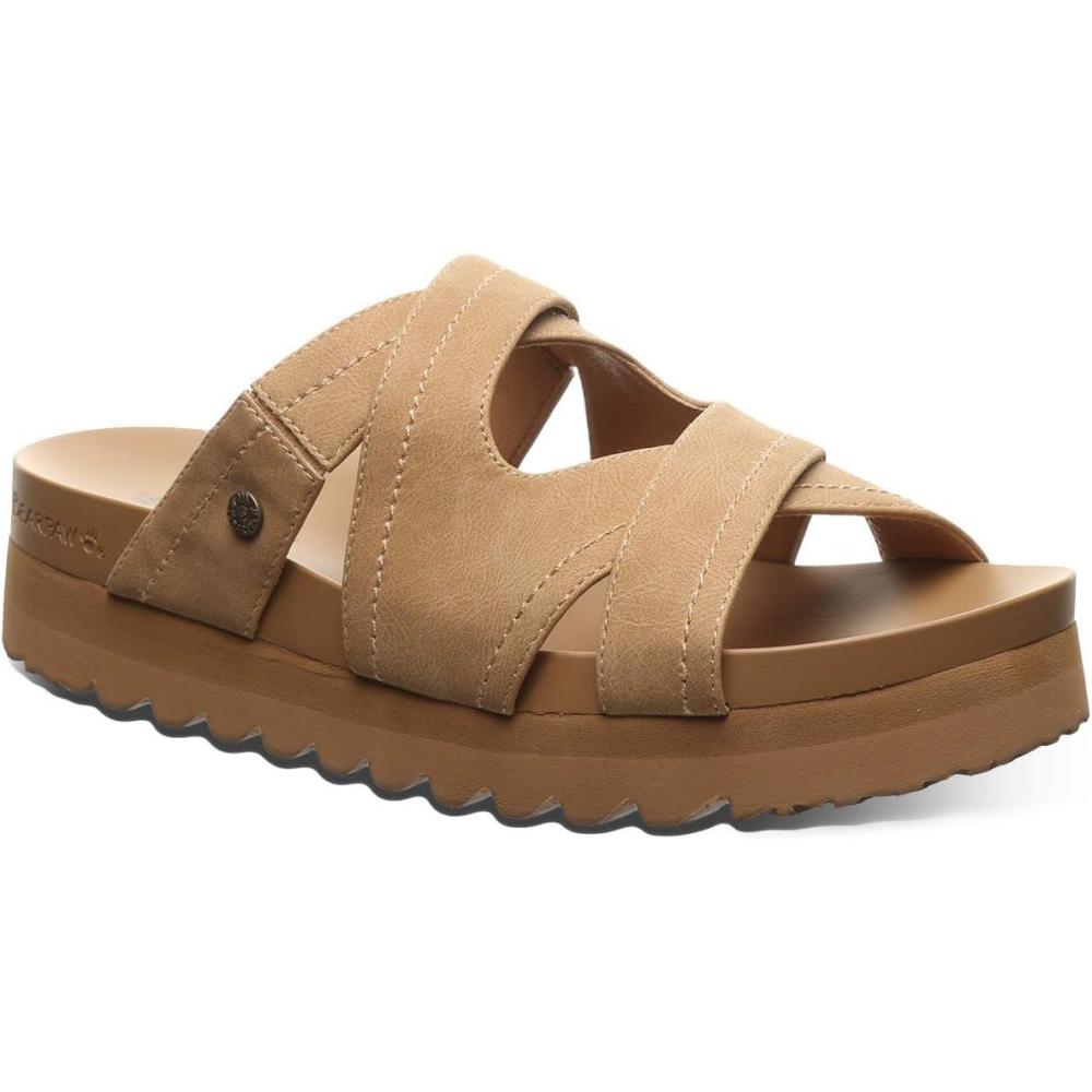 imageBEARPAW Womens Crux Black SandalIced Coffee