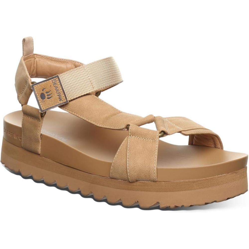 imageBEARPAW Womens Hydra Black SandalIced Coffee