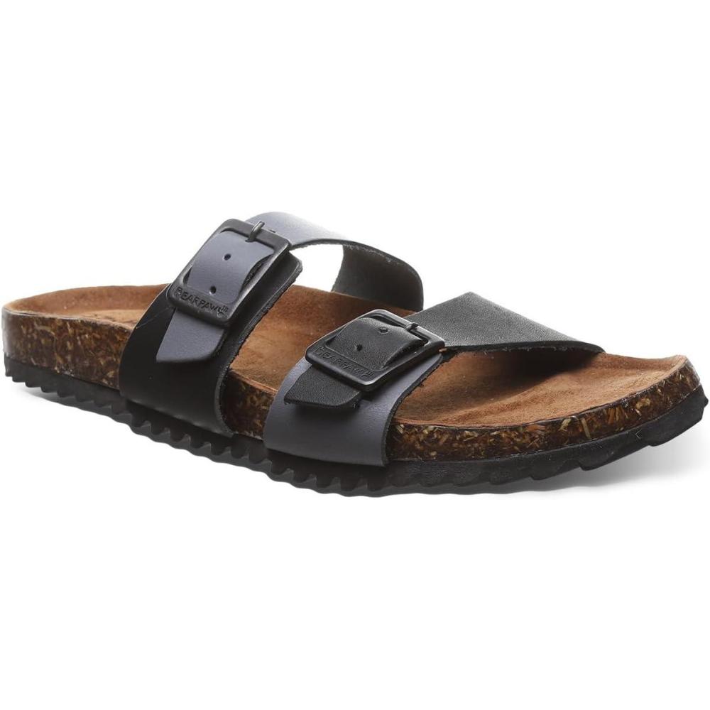 imageBEARPAW Womens Julieta II Sandal  Womens Sandal  Womens Shoe  Comfortable Lightweight SandalsBlackGrey
