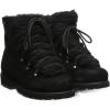 imageBEARPAW Womens Alisa Classic Suede Boot  Lightweight LaceUp BootBlackBlack