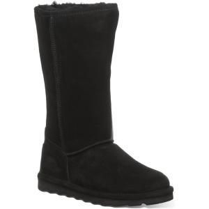 imageBEARPAW Elle Tall Youth Multiple Colors  Youths Boot Classic Suede  Youths Slip On Boot  Comfortable Winter BootBlack