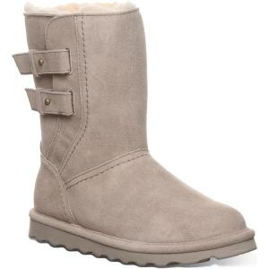 imageBEARPAW Womens Aurelia Boot  Womens Boot Classic Suede  Womens Pull On Boot  Comfortable Winter Boot  Multiple Colors ampamp SizesMushroom
