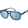 imageBearpaw Mens Plastic Aviator EcoFriendly Sunglass with Raise Logo Detail One SizeMatte Blue