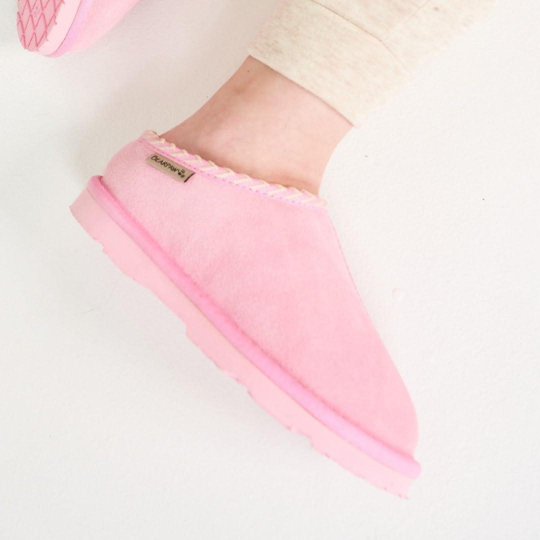 imageBEARPAW Tabitha Youth Slipper  Comfortable ampamp Lightweight Indoor ampamp Outdoor Kids Shoe  Multiple Colors ampamp SizesPrism Pink