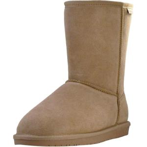 imageBEARPAW Emma Short Womens Classic Winter Slip On Boots Lightweight Suede Boots Multiple ColorsBirch