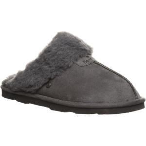 imageBEARPAW Womens Vegan Loki Slip On Vegan Slide SlippersCharcoal
