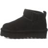 imageBEARPAW Retro Shorty Youth Boots  3 Suede SlipOn  Wool Blend Lining  Indoor ampamp Outdoor Winter Boots for KidsBlack II