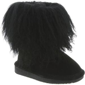 imageBEARPAW Toddler Boo Multiple Colors  Toddlers Boot Classic Suede  Toddlers Slip On Boot  Comfortable Winter BootBlack